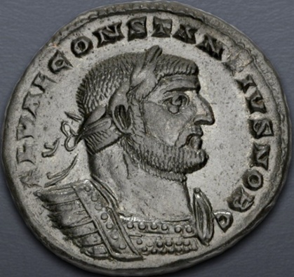 Constantius I, 296-303 CE  (Londinium mint 1st officina - 4th emission - AE Follis)